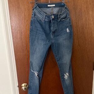 PacSun High Rise Ripped Denim Jeans